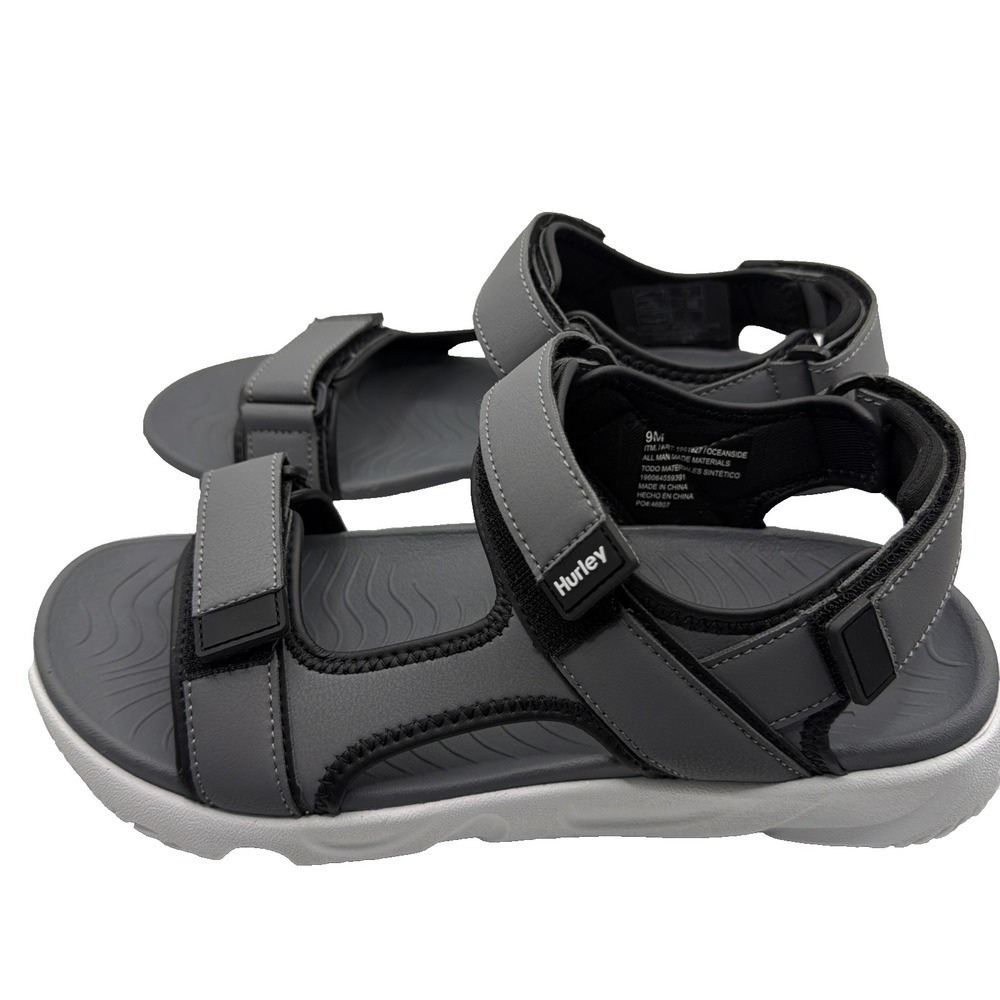 Hurley Oceanside Strap Sandals Adjustable Comfort Sport Hiking Beach Men's 12